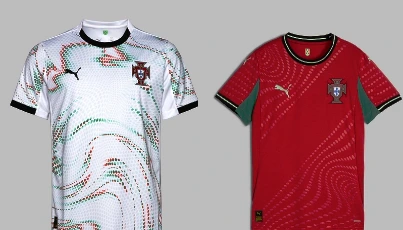 portugal jersey in red and white varients