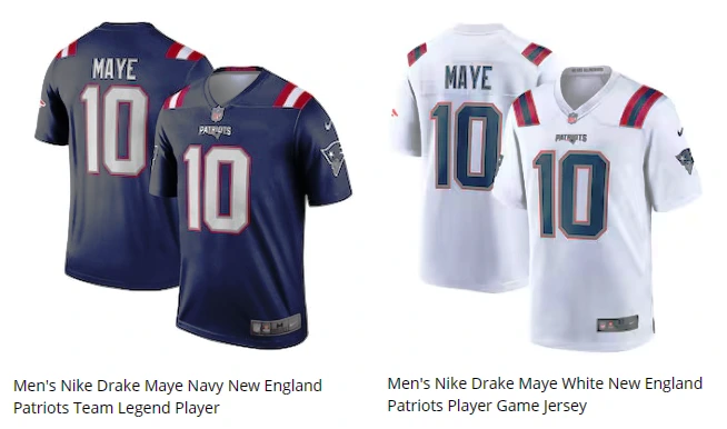 drake maye jersey