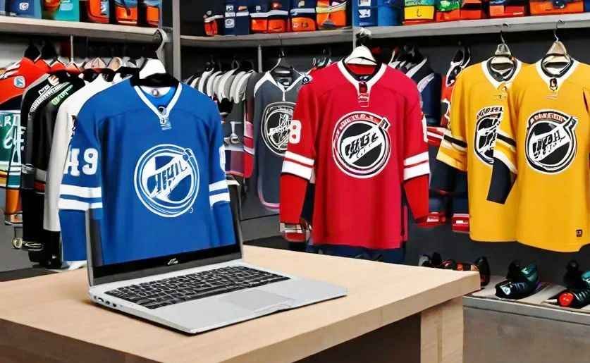 wholesale NHL jerseys placed in store