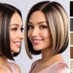 Fashion-forward young woman smiling and wearing the Chade Cutie Too Fashion Synthetic Full Wig – CTT212 styled as a sleek