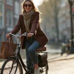 Amsterdam fashion street style with layered outfit and sneakers