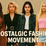 Nostalgic fashion movements from the 70s to Y2K showing vintage revival trends.